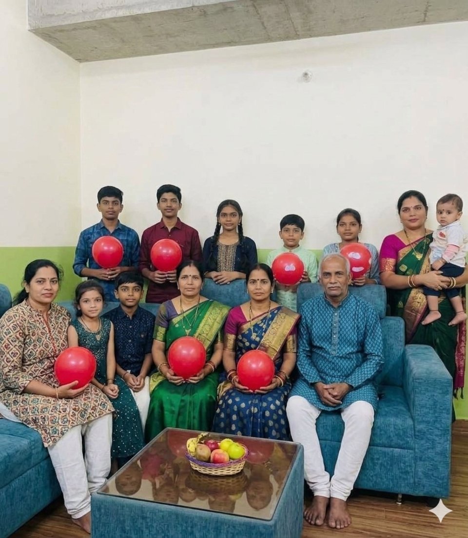 Volunteers and children celebrating together